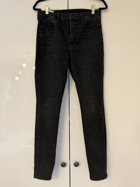 American Eagle Distressed Black Skinny Jeans